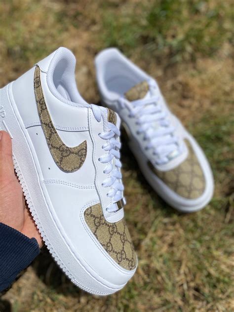 nike air force 1 custom gucci|Gucci air force 1 price.